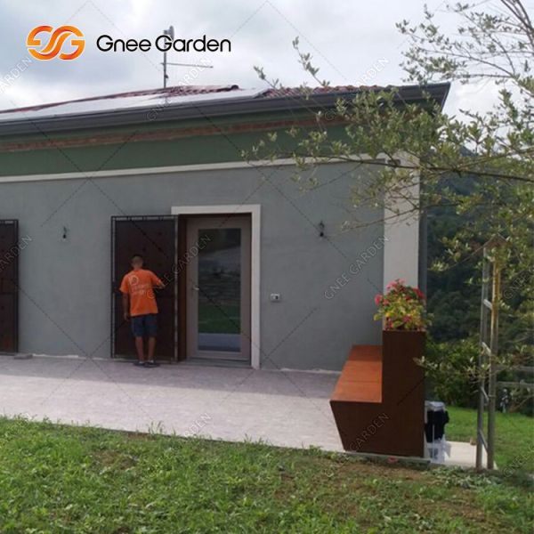 Таможня заржавела на открытом воздухе Суд плантатора Corten стальной для задворк