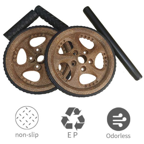 Non Slip Easy Assembly Recyclable Wood PE Fitness AB Wheel