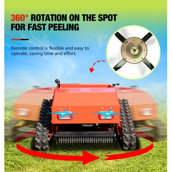 Free Shipping Mini CE EURO 5 EPA Compact Gasoline Remote Control Lawn Mower for Sale