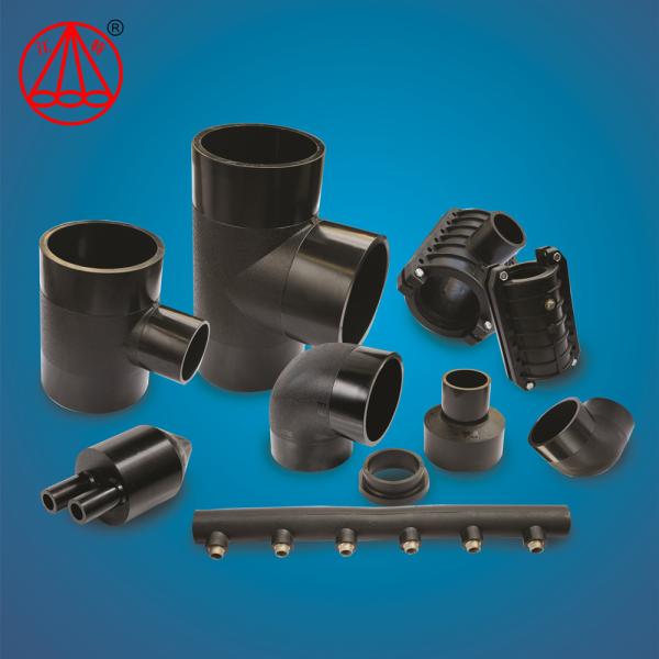 OEM Plastic Water Line Fittings , Pe Pipe For Water Supply Butt Weld Pipe Saddle