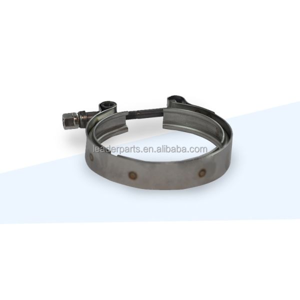 Leaderparts Foton Truck Accessories Adjustable Electroplated Stainless Steel Worm Gear Pipe V-Clamp