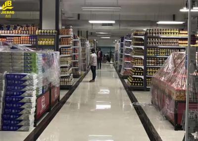 Steel Grocery Store Shelving Systems , 60-65kg/ Layer Load Convenience Store Shelving