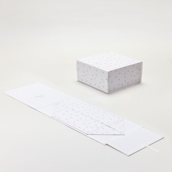 Craft Magnetic Rigid Boxes Printed Pink Luxury Folding Packaging Space Saving