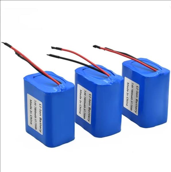 2600mah 3000mah 3.7V 7.4V 7800mah 9ah 18650 Lithium Ion Battery Packs Rechargeable