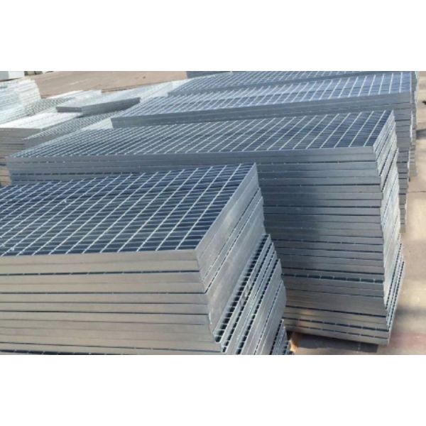 Grille en acier dentelé personnalisé à chaud galvanisé grille en barres métalliques