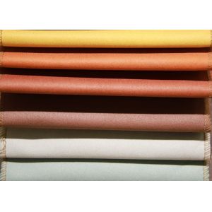Velvet Suede Sofa Fabric , Blackout Brown Suede Upholstery Fabric