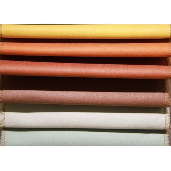 Ткань софы замши бархата, ткань драпирования замши Брауна светомаскировки