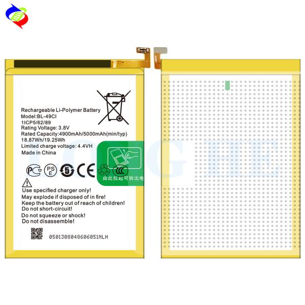 Itel BL-49CI 5000mah Bateria de telefone móvel de iões de lítio de 3,85v com alta capacidade