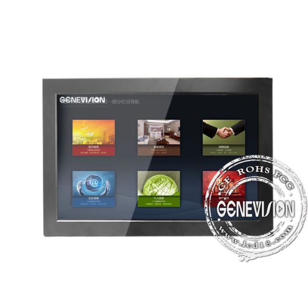 jugador comercial del paisaje de la ayuda 4G FHD 1080p de la exhibición del Pared-soporte 43inch LCD