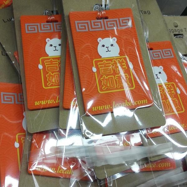 Fashionable Orange Silicone Luggage Tags / Travel Hotel Tags For Advertisement Gift