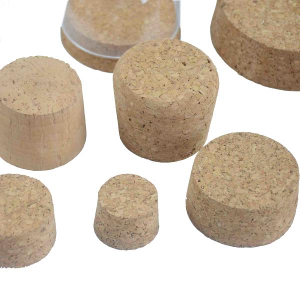 Polegada de vidro de Cork Lids Tapered Cork Stoppers Crackproof 1.2x1x1.2 do frasco do ODM