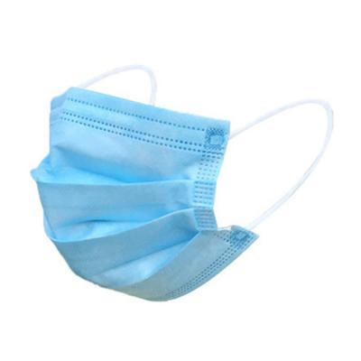 Ear Loop 3 Ply Disposable Face Mask High BFE Efficiency Odorless Waterproof