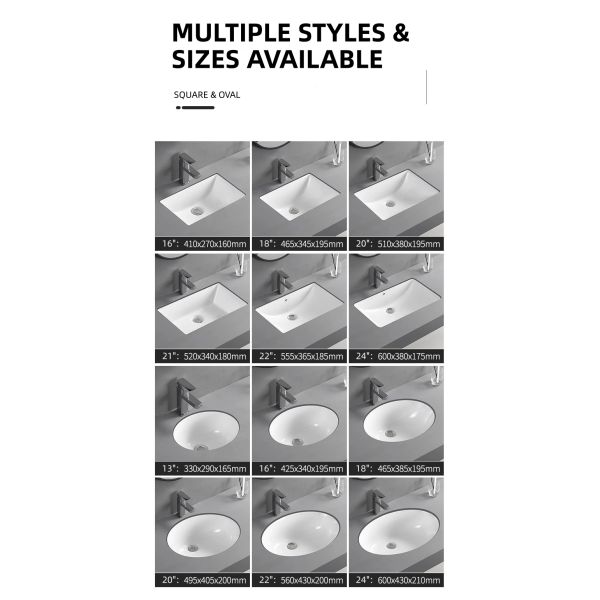 Nordic Minimalist Inset Wash Hand Basin