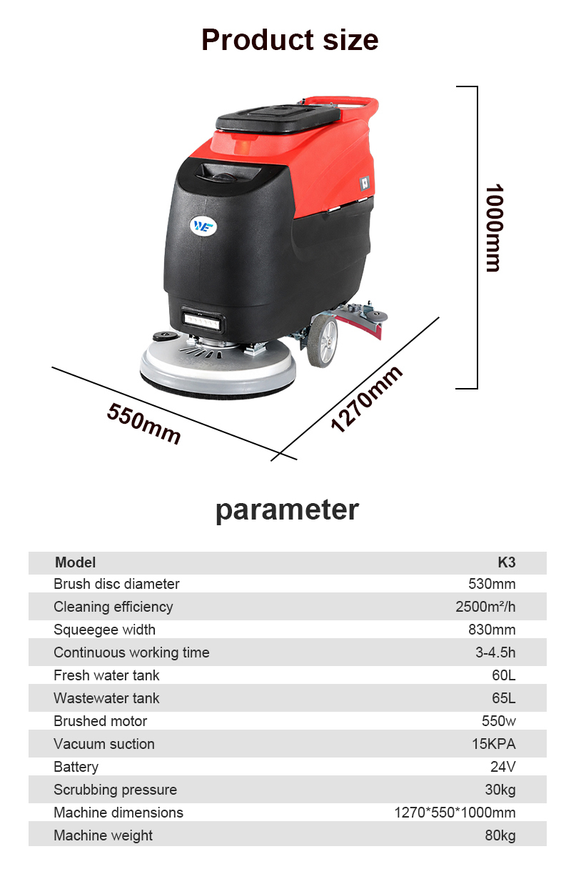 Hotsale Intelligent Convenient Floor Cleaning Machine 60L Cordless Battery Auto Floor Scrubber for Narrow Aisle