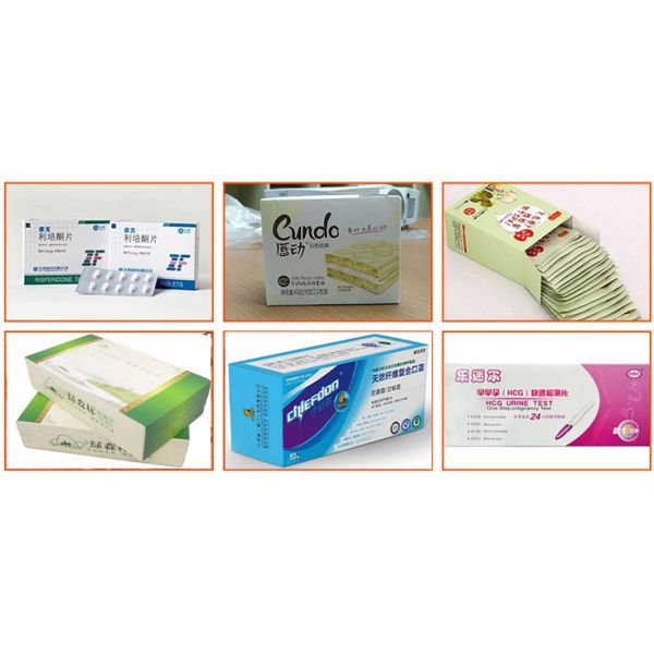 Ampoule Vials Glass Plastic Bottle Automatic Carton  Packaging Cartoning Machine