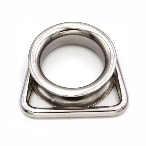 SS304 316 Stainless Steel Round Thimble Sun Shade Sails Corner Link Hardware D Ring Thimble