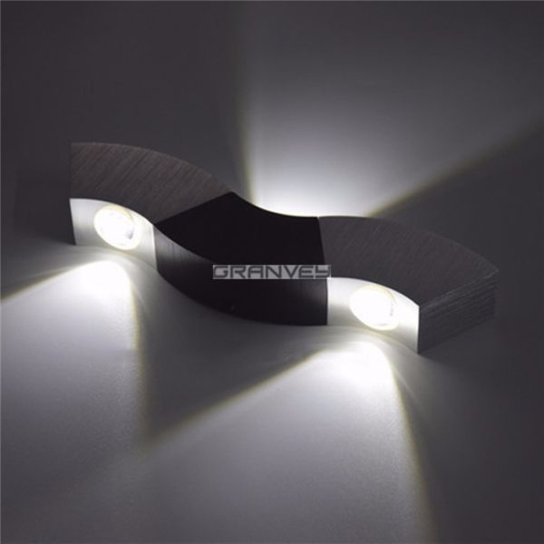 Warm White 3 Watts Wavy Wall Lights Interior For KTV Bar House Home Decoration