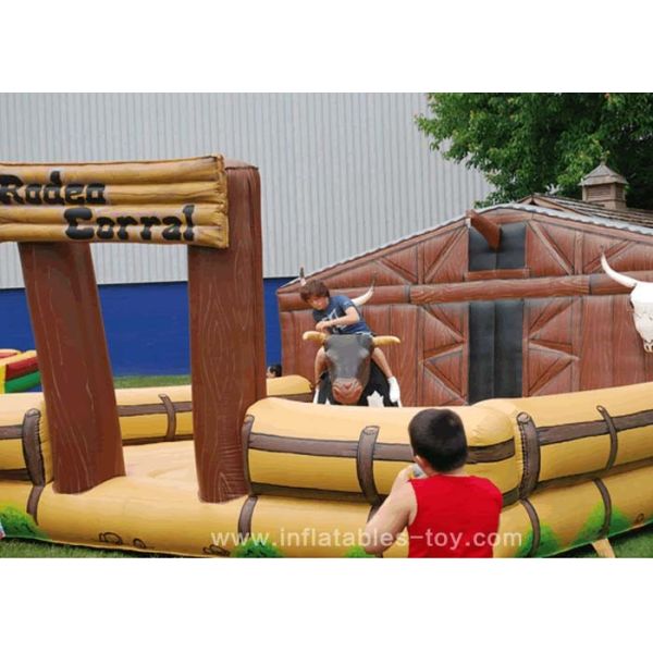 Напольные смешные раздувные игры Comercial электронный Bull спортов для малышей