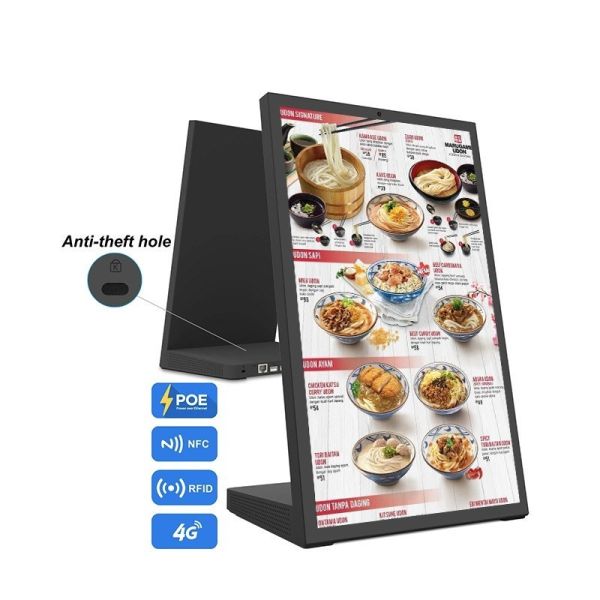 8 inch Tabletop Digital Menu Board with High-Definition Display and Self-Ordering for Restaurants