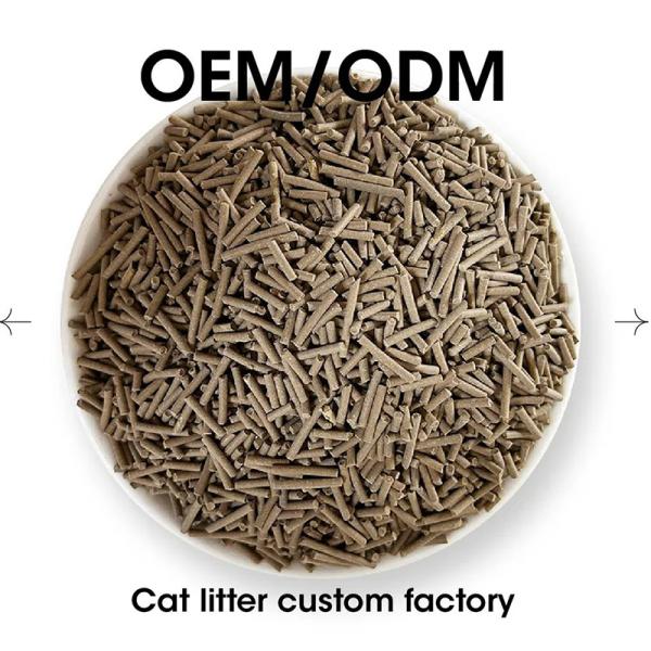 Litière pour chat au tofu à base de plantes, agglomérante facile, antiadhésive, écologique et biodégradable
