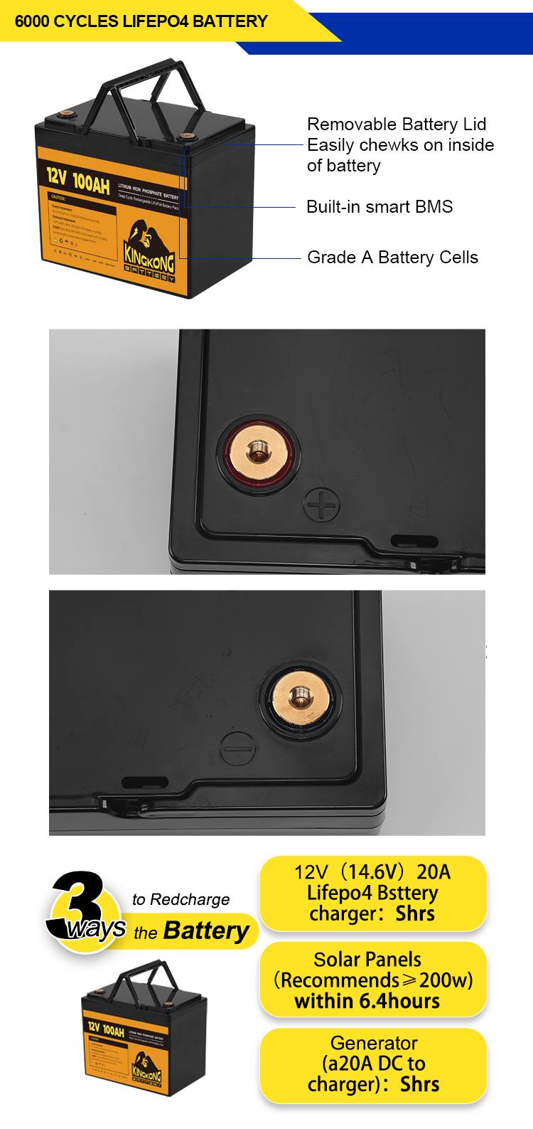 Long Lasting Powerful 12.8V 100AH 200Ah 230Ah 300Ah Solar Storage Lifepo4 Battery