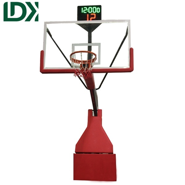 Tempered Glass Basketball Hoop Backboard Hydraulic Match Basketball System