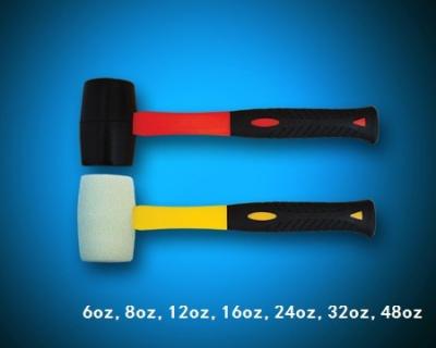 Rubber mallets with fiberglass handle, rubber mallet with fiberglass TPR handle