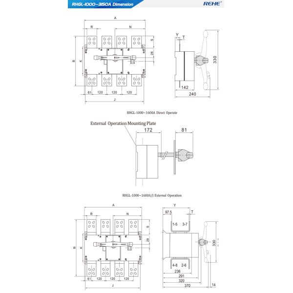 ATS controller automatic transfer switch REHE-GL changeover switch