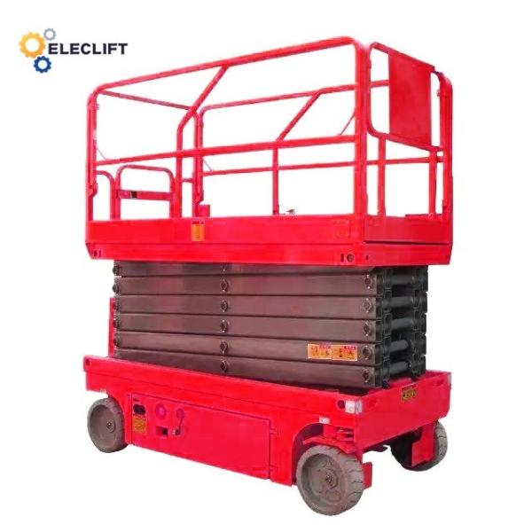 Hydraulic Drive System Self Propelled Scissor Lifting Platform 1000Lbs