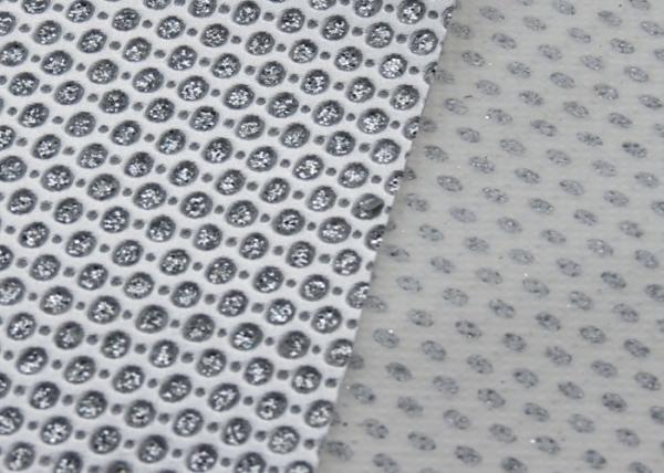Shoes Bags Clothing Micro Perforated Fabric , White Perforated Leatherette Fabric