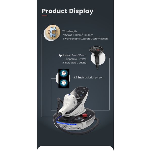 Лазерный тип диодный лазер 755nm 808nm 1064nm для домашнего мини ручной удаления волос