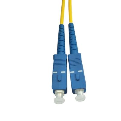 SC do PVC FTTX do UPC ao cabo de remendo de fibra ótica do SC 9um