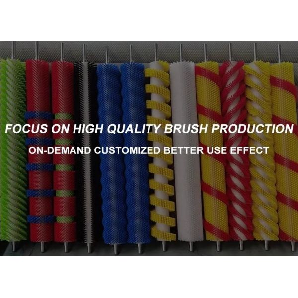 Цилиндрическая нейлоновая промышленная роликовая щетка для очистки конвейерных ремней