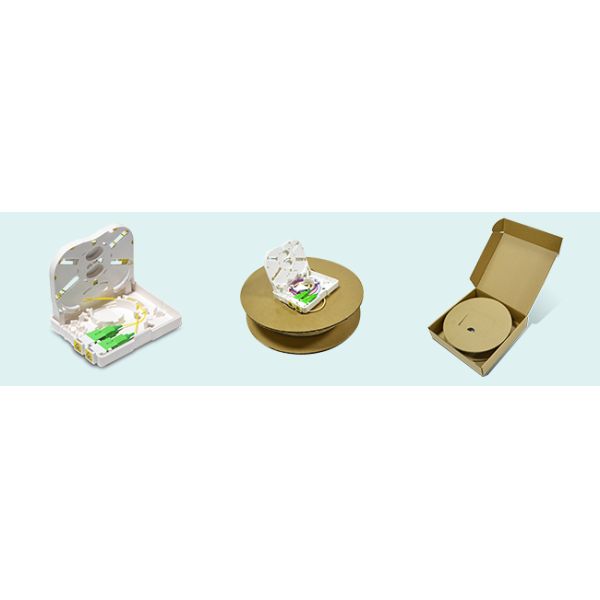 Коробка 1 крытого оптического волокна квадрацикла SC DX/LC 2 ядров терминальная, 2 порт FTTH