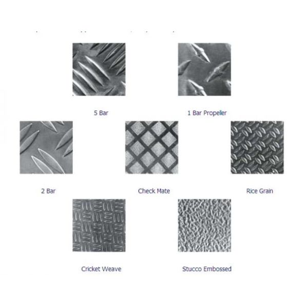 Flat Five Diamond Embossed Aluminium Sheet / Aluminium Tread Plate With ASTM Standard