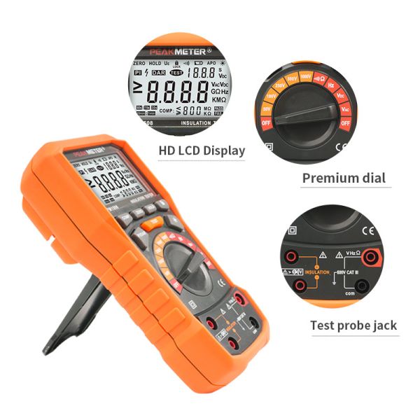 Тестер измерения сопротивления изоляции теста изоляции 600V PM1508 100MOhm 1KHz Handheld