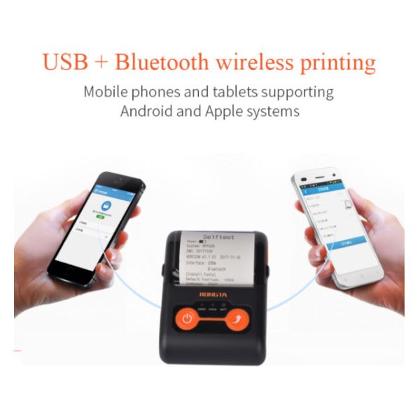 Принтер 80mm/s получения читателя штрихкода RS232 Bluetooth термальный