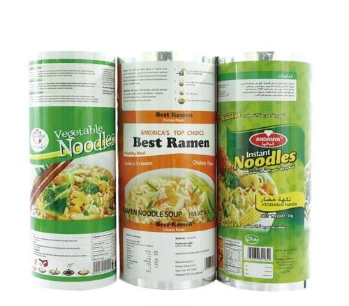 Aluminum foil food packaging film/plastic printed laminated packing film roll for snack