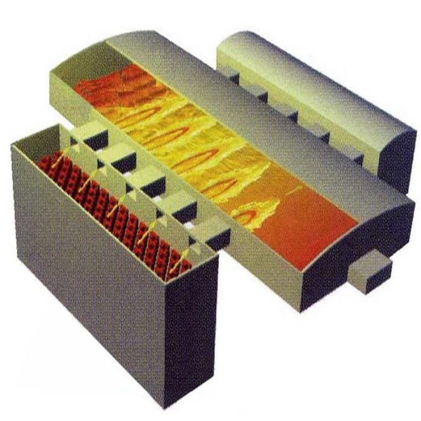 Customized Cross Fired Furnace with Natural Gas Burners for Glass Industry