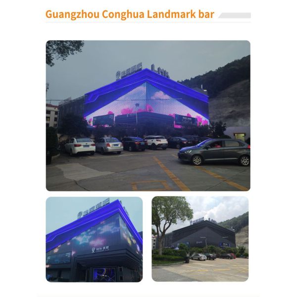 XR40 Transparent Led Mesh screen Curtain Outdoor High Brightness Flexible