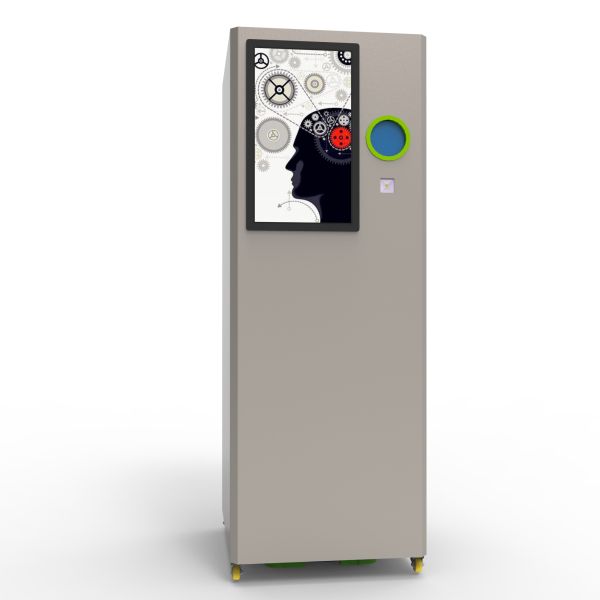 Продовольственная цепочка ИИ-направленный портативный обратный торговый автомат для переработки PET-бутылок и металлических банок