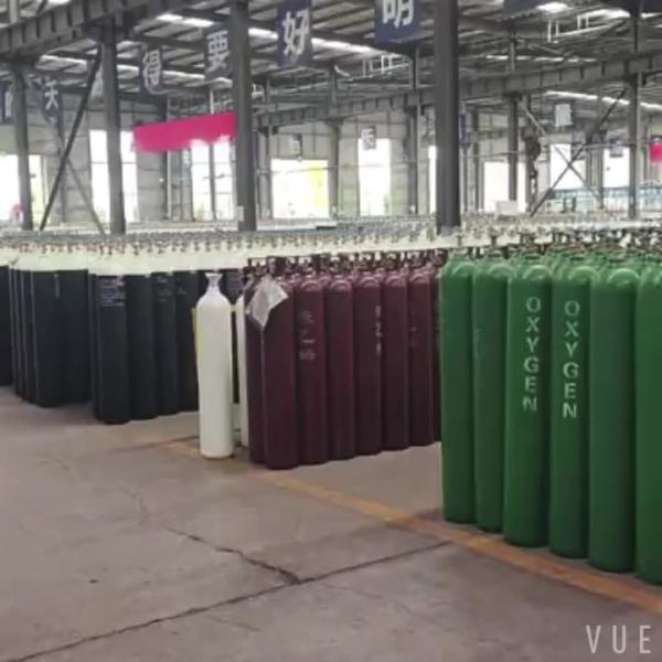 Small Size 10L Industrial Use Specification Rubber Seal Oxygen Gas cylinders With Valve