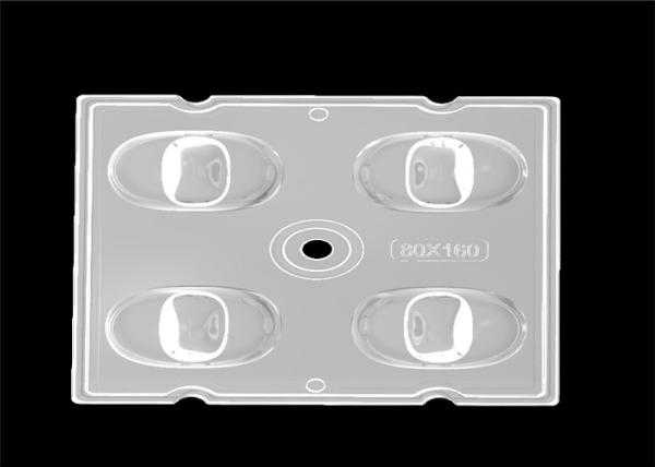 Transmittance 93% SMD LED Lens , LED Reflectors Optics Operating Temperature Below 90℃