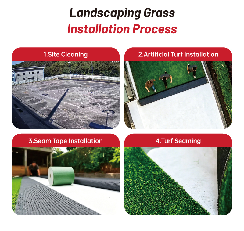 ENO-BU 40mm Low-Shrinkage Landscaping Artificial Grass with Stable Backing