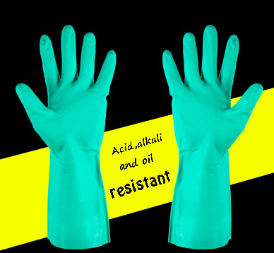 Latex Free Green Nitrile Hand Glove Chemotherapy Tested Powder Free Gloves Providing Excellent Chemical Resistance and Comfort for Extended