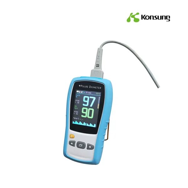 Handheld Digital Pulse Oximeter CE FDA Spo2 Hr Temp Nurse Hospital Using