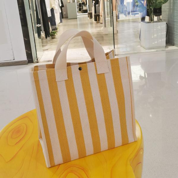 Large-Capacity Hand-Carried Take-Away Lunch Thickened Waterproof Canvas Shopping Bag Portable Portable Travel Bag