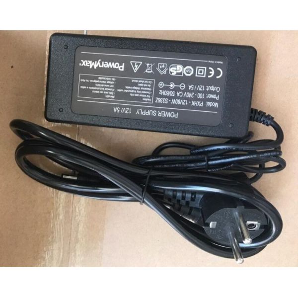 12V 5A 60Watt Level VI battery charger,12v power adapter for battery pack, DOE VI marked