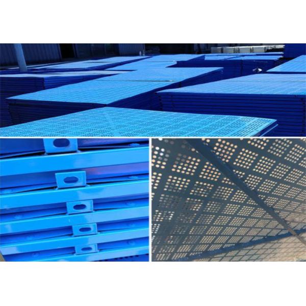 Steel Perforated Movable Safety Screens Construction For Building Site