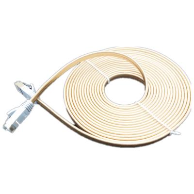 30pcs/Lot cabo Cat7 Rj45 Lan Network Cable do ouro 5m liso